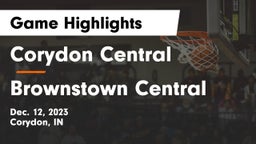 Corydon Central  vs Brownstown Central  Game Highlights - Dec. 12, 2023