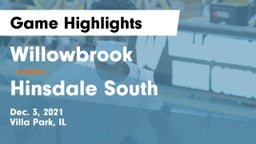 Willowbrook  vs Hinsdale South  Game Highlights - Dec. 3, 2021
