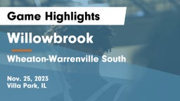 Willowbrook  vs Wheaton-Warrenville South  Game Highlights - Nov. 25, 2023