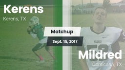 Matchup: Kerens  vs. Mildred  2017