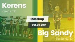 Matchup: Kerens  vs. Big Sandy  2017
