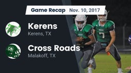 Recap: Kerens  vs. Cross Roads  2017