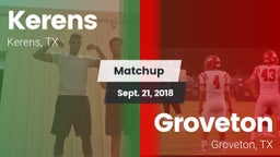 Matchup: Kerens  vs. Groveton  2018