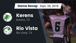 Recap: Kerens  vs. Rio Vista  2018