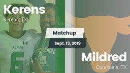 Matchup: Kerens  vs. Mildred  2019