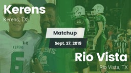 Matchup: Kerens  vs. Rio Vista  2019