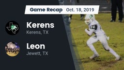 Recap: Kerens  vs. Leon  2019