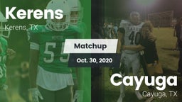 Matchup: Kerens  vs. Cayuga  2020