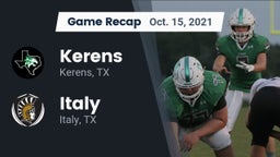 Recap: Kerens  vs. Italy  2021
