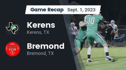Recap: Kerens  vs. Bremond  2023