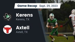 Recap: Kerens  vs. Axtell  2023
