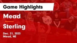 Mead  vs Sterling  Game Highlights - Dec. 21, 2023