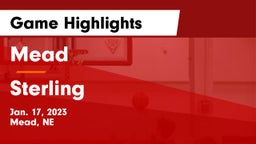 Mead  vs Sterling  Game Highlights - Jan. 17, 2023