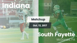 Matchup: Indiana  vs. South Fayette  2017