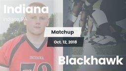 Matchup: Indiana  vs. Blackhawk 2018