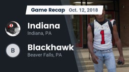 Recap: Indiana  vs. Blackhawk  2018