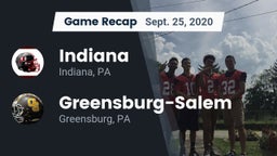 Recap: Indiana  vs. Greensburg-Salem  2020