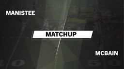 Matchup: Manistee  vs. McBain  2015