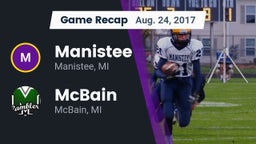 Recap: Manistee  vs. McBain  2017