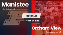 Matchup: Manistee  vs. Orchard View  2018