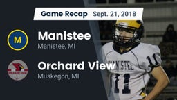 Recap: Manistee  vs. Orchard View  2018