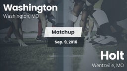 Matchup: Washington High vs. Holt  2016