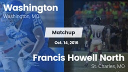Matchup: Washington High vs. Francis Howell North  2016
