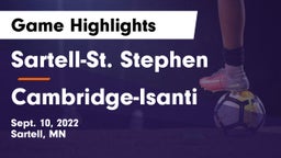 Sartell-St. Stephen  vs Cambridge-Isanti  Game Highlights - Sept. 10, 2022