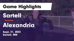 Sartell  vs Alexandria  Game Highlights - Sept. 21, 2023