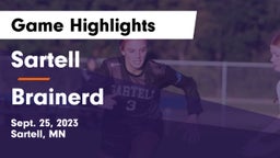 Sartell  vs Brainerd  Game Highlights - Sept. 25, 2023