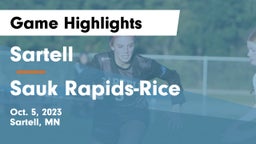 Sartell  vs Sauk Rapids-Rice  Game Highlights - Oct. 5, 2023