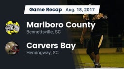 Recap: Marlboro County  vs. Carvers Bay  2017