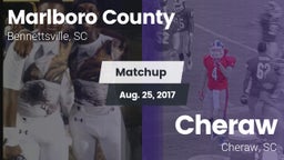 Matchup: Marlboro County vs. Cheraw  2017