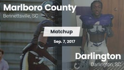 Matchup: Marlboro County vs. Darlington  2017