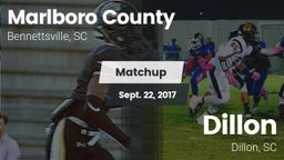 Matchup: Marlboro County vs. Dillon  2017