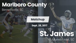 Matchup: Marlboro County vs. St. James  2017