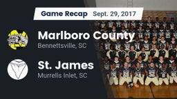 Recap: Marlboro County  vs. St. James  2017
