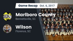Recap: Marlboro County  vs. Wilson  2017