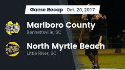 Recap: Marlboro County  vs. North Myrtle Beach  2017