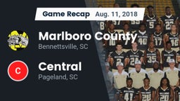 Recap: Marlboro County  vs. Central  2018