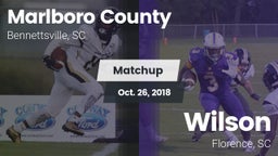 Matchup: Marlboro County vs. Wilson  2018