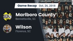 Recap: Marlboro County  vs. Wilson  2018