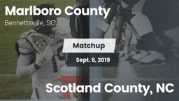Matchup: Marlboro County vs. Scotland County, NC 2019