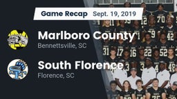 Recap: Marlboro County  vs. South Florence  2019