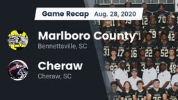 Recap: Marlboro County  vs. Cheraw  2020