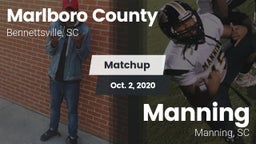 Matchup: Marlboro County vs. Manning  2020