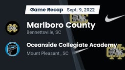 Recap: Marlboro County  vs. Oceanside Collegiate Academy 2022