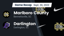 Recap: Marlboro County  vs. Darlington  2022