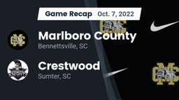 Recap: Marlboro County  vs. Crestwood  2022