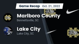 Recap: Marlboro County  vs. Lake City  2022